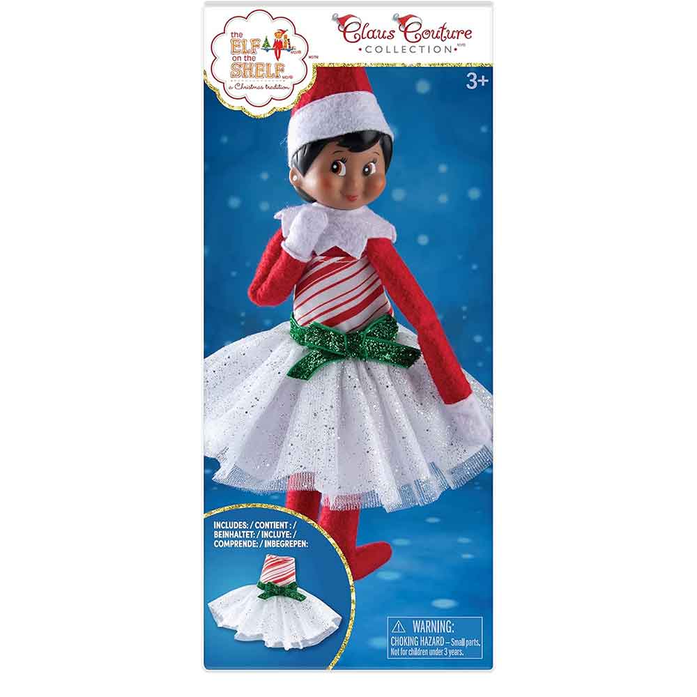 Elf on the Shelf Candy Cane Dress