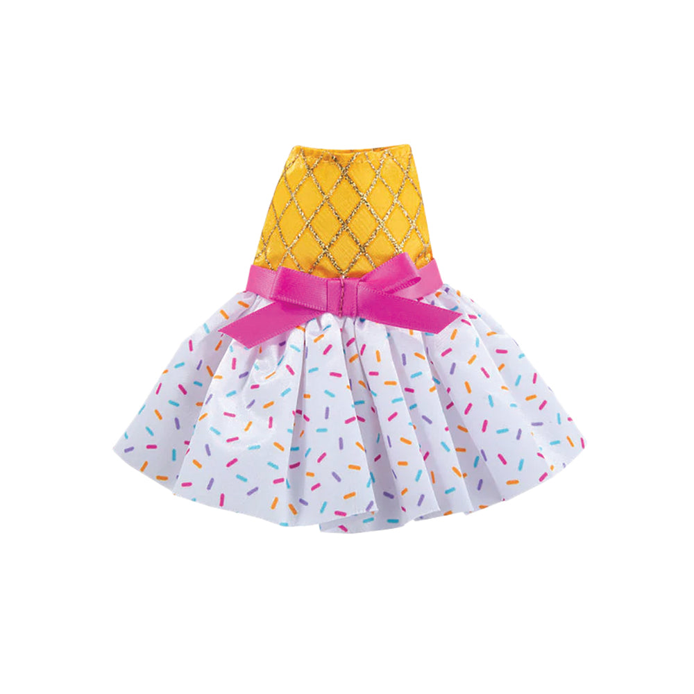 ice cream party dress Ice Cream Cone Pattern Dress Fashion Beach Long Dresses Female Party Printed Sundress