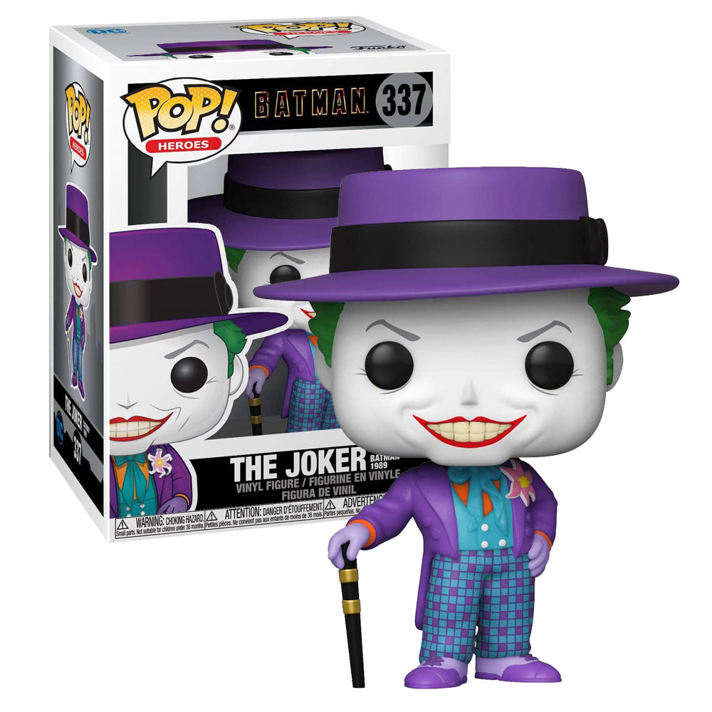 Pop! Heroes Joker w/Hat from Batman (1989) In Box