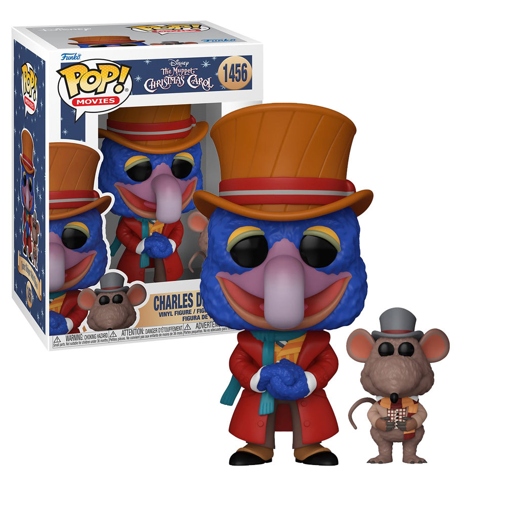 Pop! Disney Gonzo as Charles Dickens w/ Rizzo From The Muppets Christmas Carol In Box