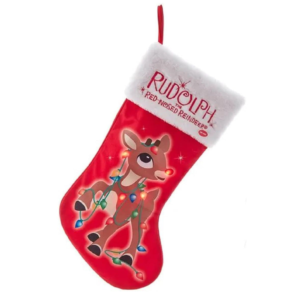 Low Battery Rudolph Rudolph The Red Nose Reindeer Battery Operated LightUp Stocking RU7231 ...