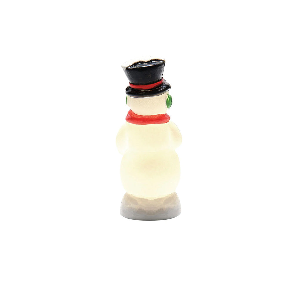 Blow Mold Snowman Dept 56 Village Accessory Back