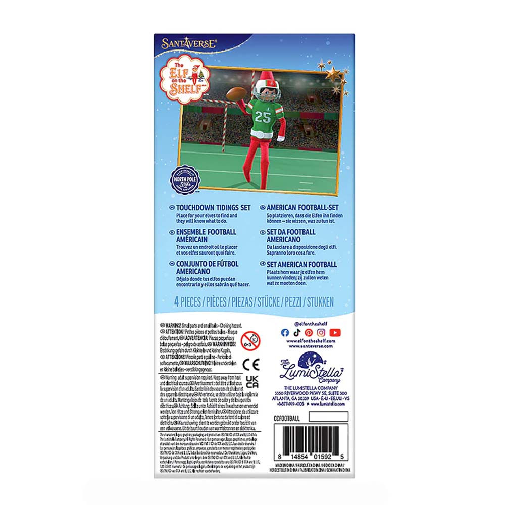 Elf on the Shelf Claus Couture Collection – Touchdown Tidings Retail Box Back