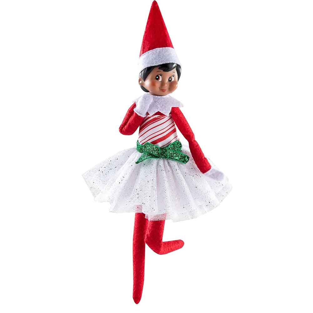 Candy Cane Dress with Scout Elf
