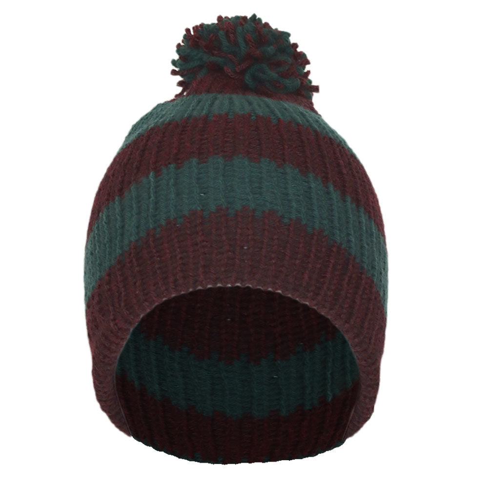 Red and Green Striped Beanie Cap Inspired by A Nightmare on Elm Street