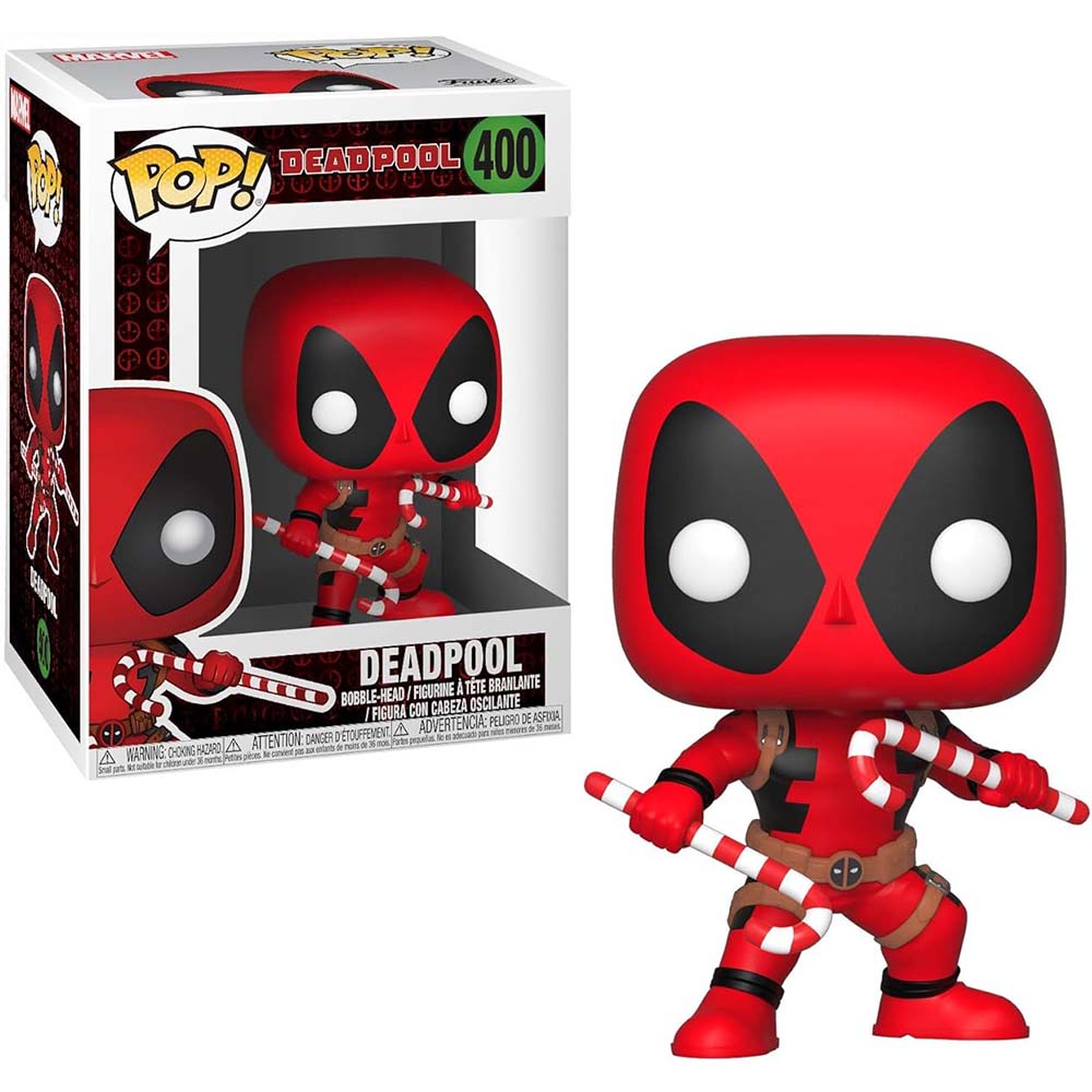 Funko Pop Vinyl Holiday Deadpool with Candy Canes