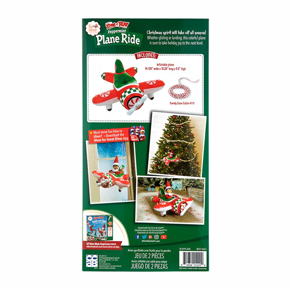 Peppermint Plane Ride from Elf on the Shelf Retail Box Back