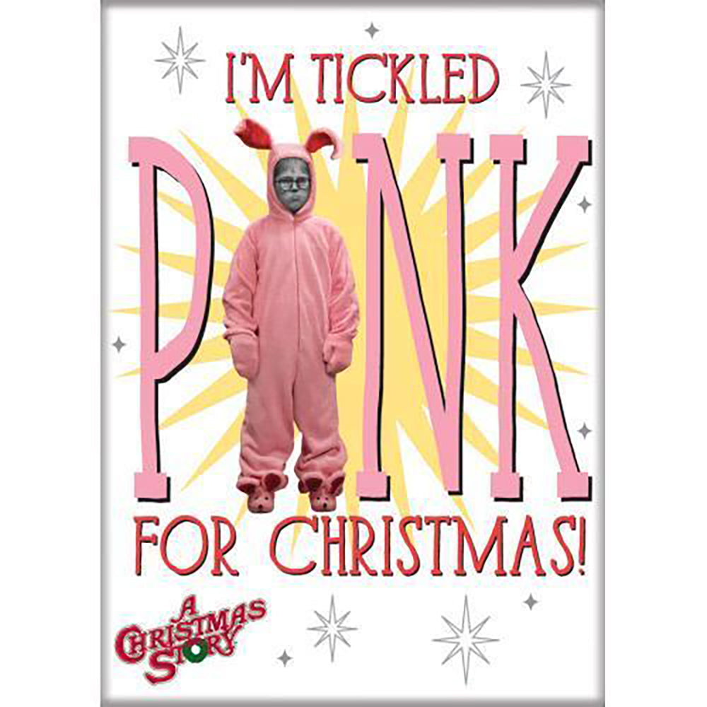 Tickled Pink Magnet from A Christmas Story