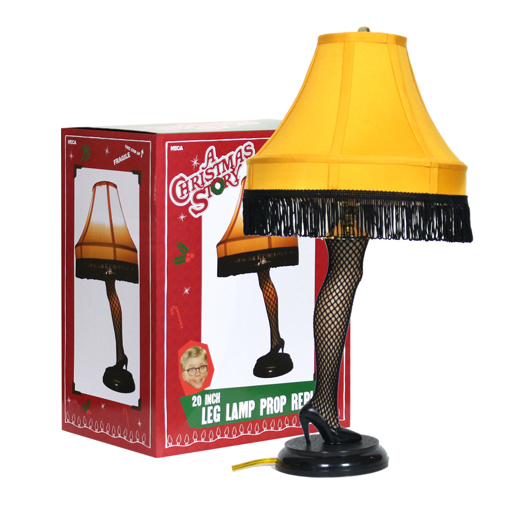 20" Desktop Leg Lamp inspired by A Christmas Story Next To Box